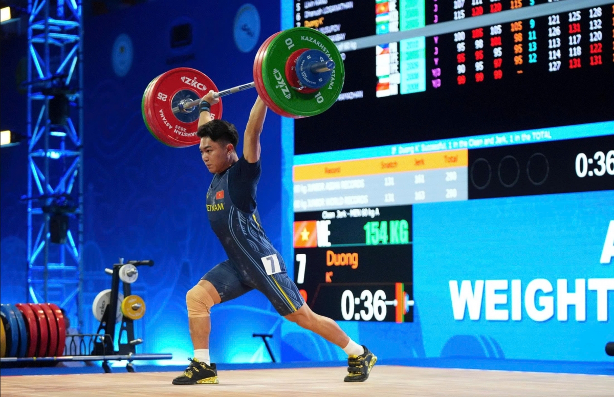 Third place for Vietnam at 2025 Asian Youth & Junior Weightlifting Championships